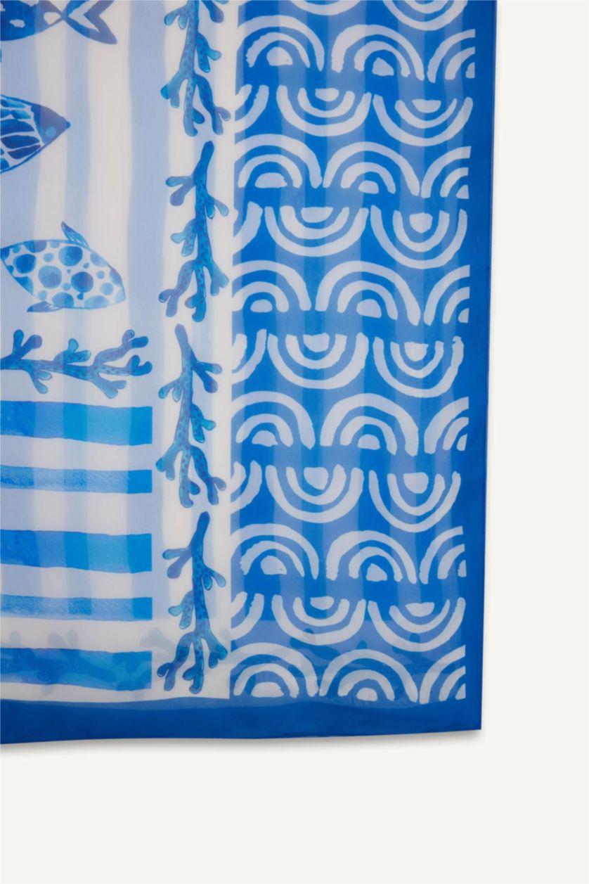 نساء اللون الملكي لباس بحر شيفون قصة عادية من Fall in Love