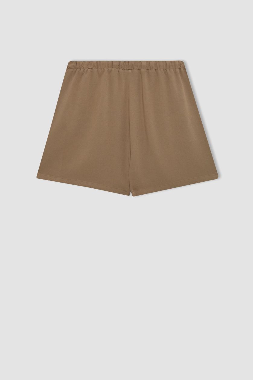 Woman Vison Regular Fit Normal Waist Linen Blend Shorts