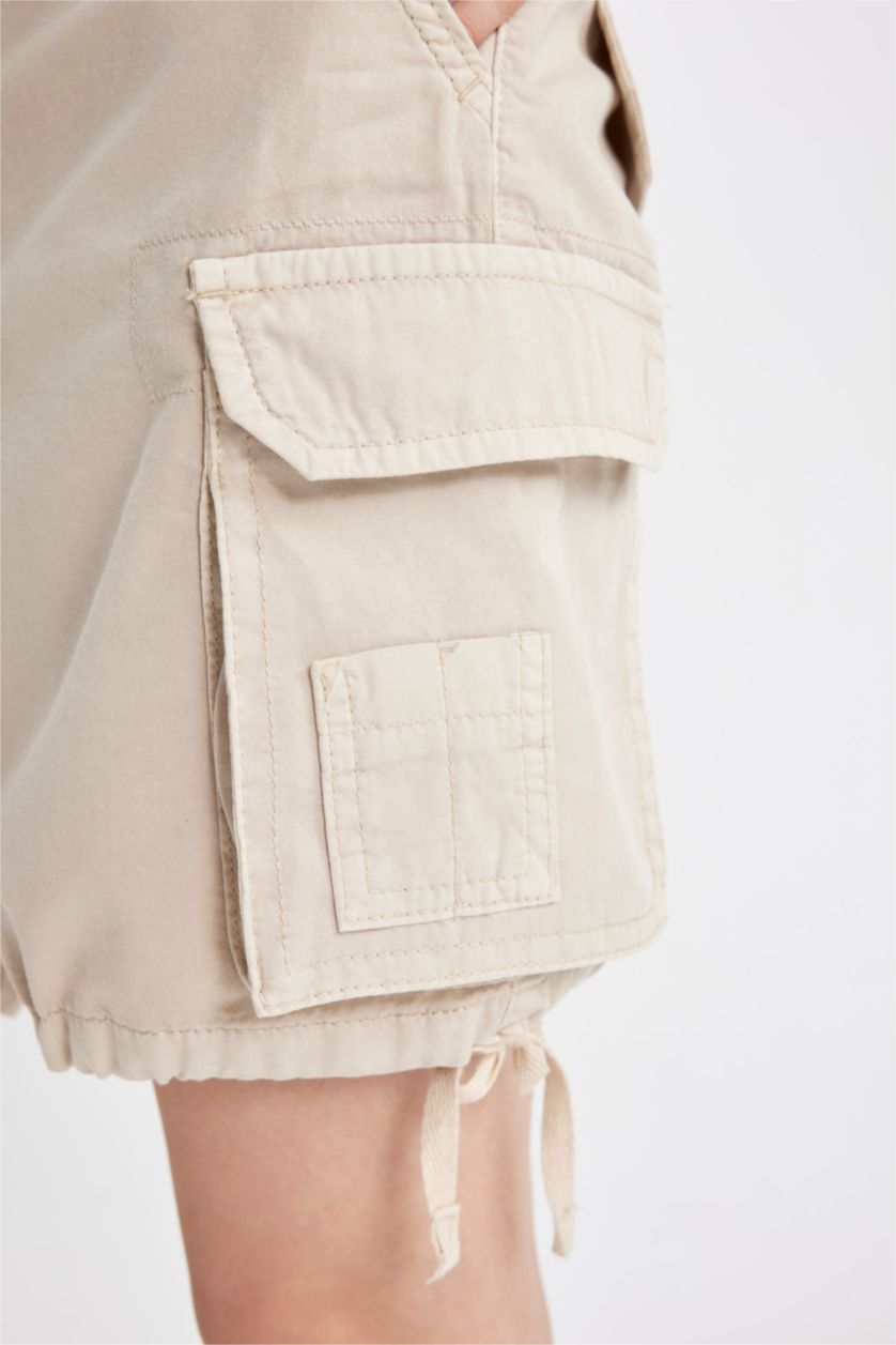 حريمي بيج شورت قصير جبردين قصة عادية بخصر عادي