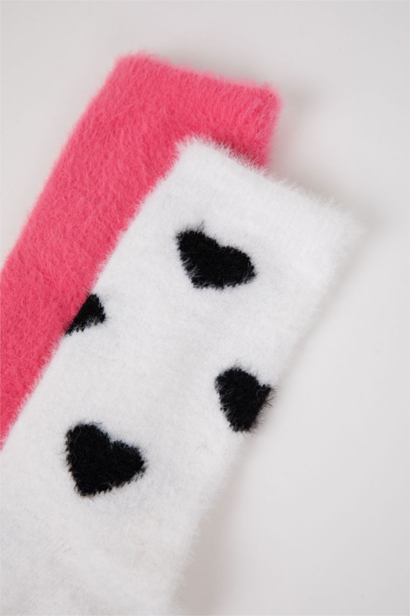 Kadın Karma Kadın Kaydırmaz Taban 2'li Kışlık Çorap
