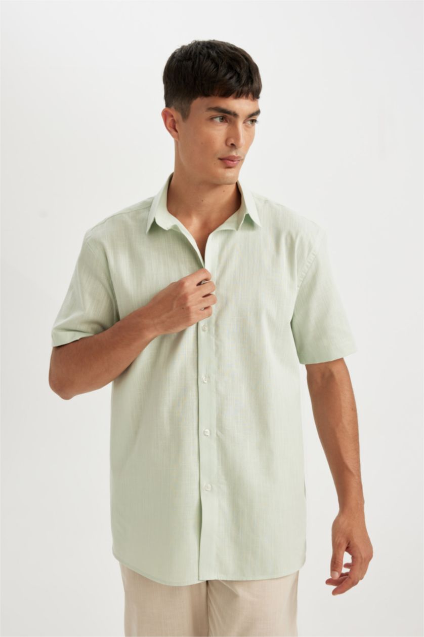 MAN Ocean Regular Fit Cotton Short Sleeve Shirt