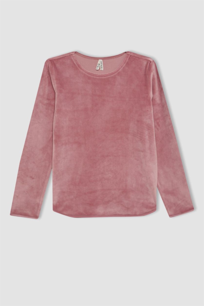 GIRLS & TEENS Rose Girl Regular Fit Polar Fleece 2 Piece Pajama Set