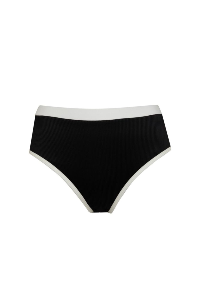 Kadın Siyah Regular Fit Sörf Bikini Altı-Fall in Love