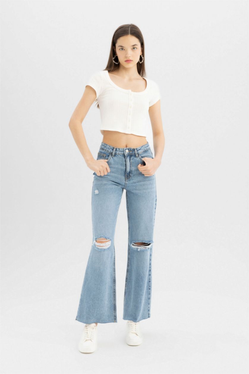 FEMME Blanc T-Shirt Slim à manches courtess