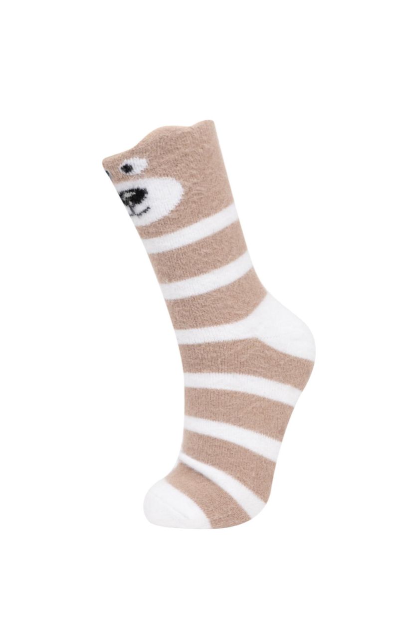 Kadın Karma Kadın Kaydırmaz Taban 2'li Kışlık Çorap