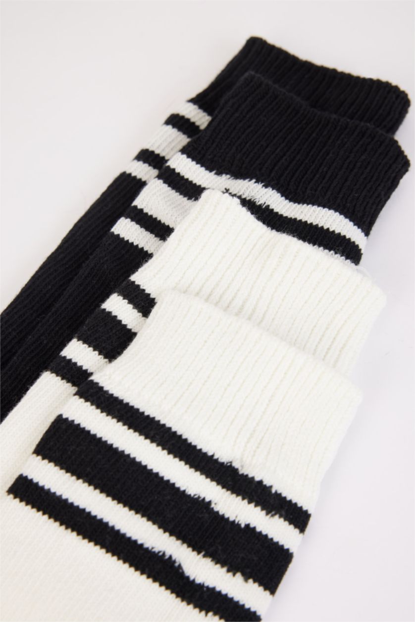 WOMAN MIXED Woman 2 Piece Cotton Long Socks