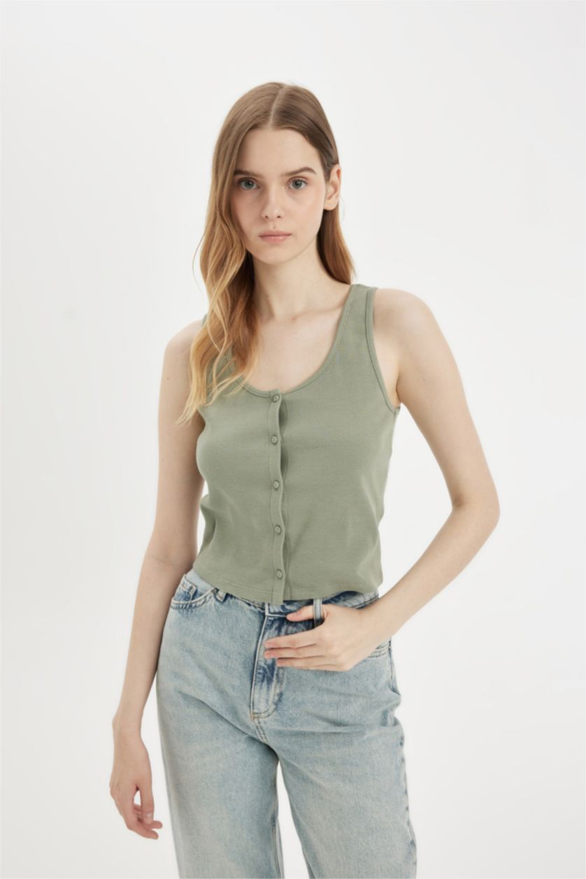 نساء كاكي فاتح كيمونه مضلع سليم فيت بياخة V