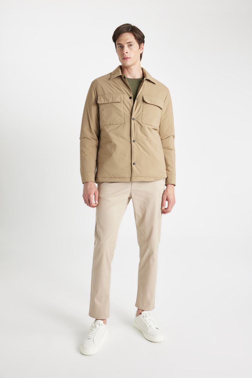 Erkek Vizon Çıtçıtlı Mont