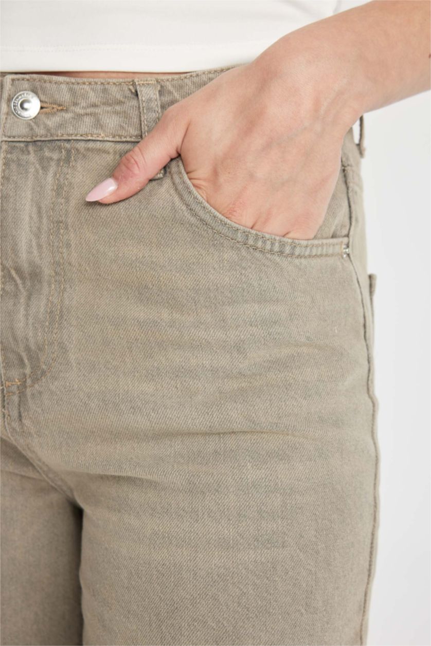 WOMAN Grey High Waist Trousers