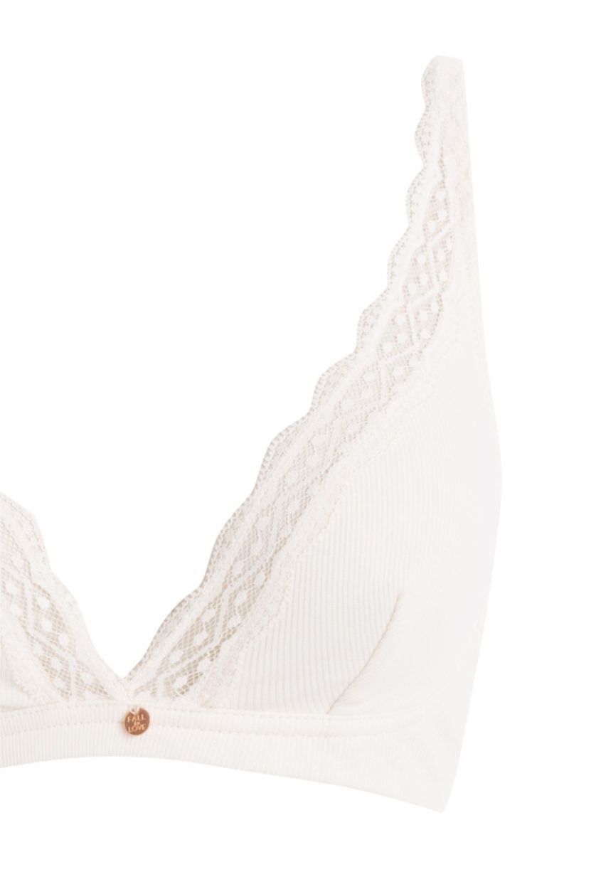 WOMAN Ecru Lace Detailed Basic Bra