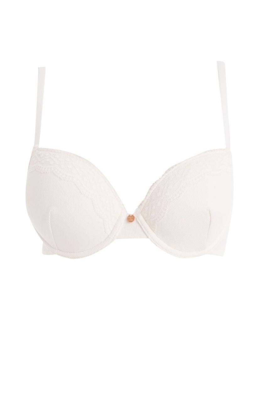 FEMME Écru Soutien-gorge basique en dentelle
