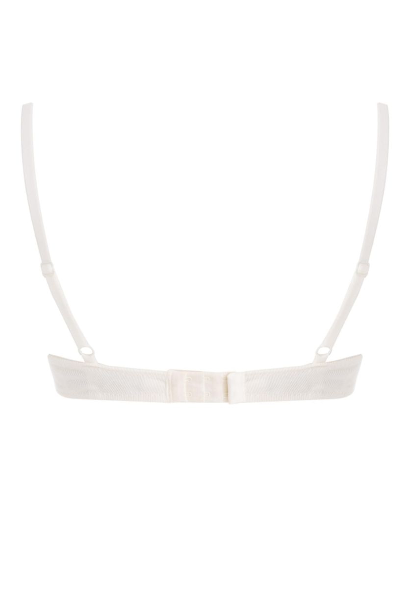 Kadın Ekru Dantel Detaylı Basic Düz Bra-Fall in Love 