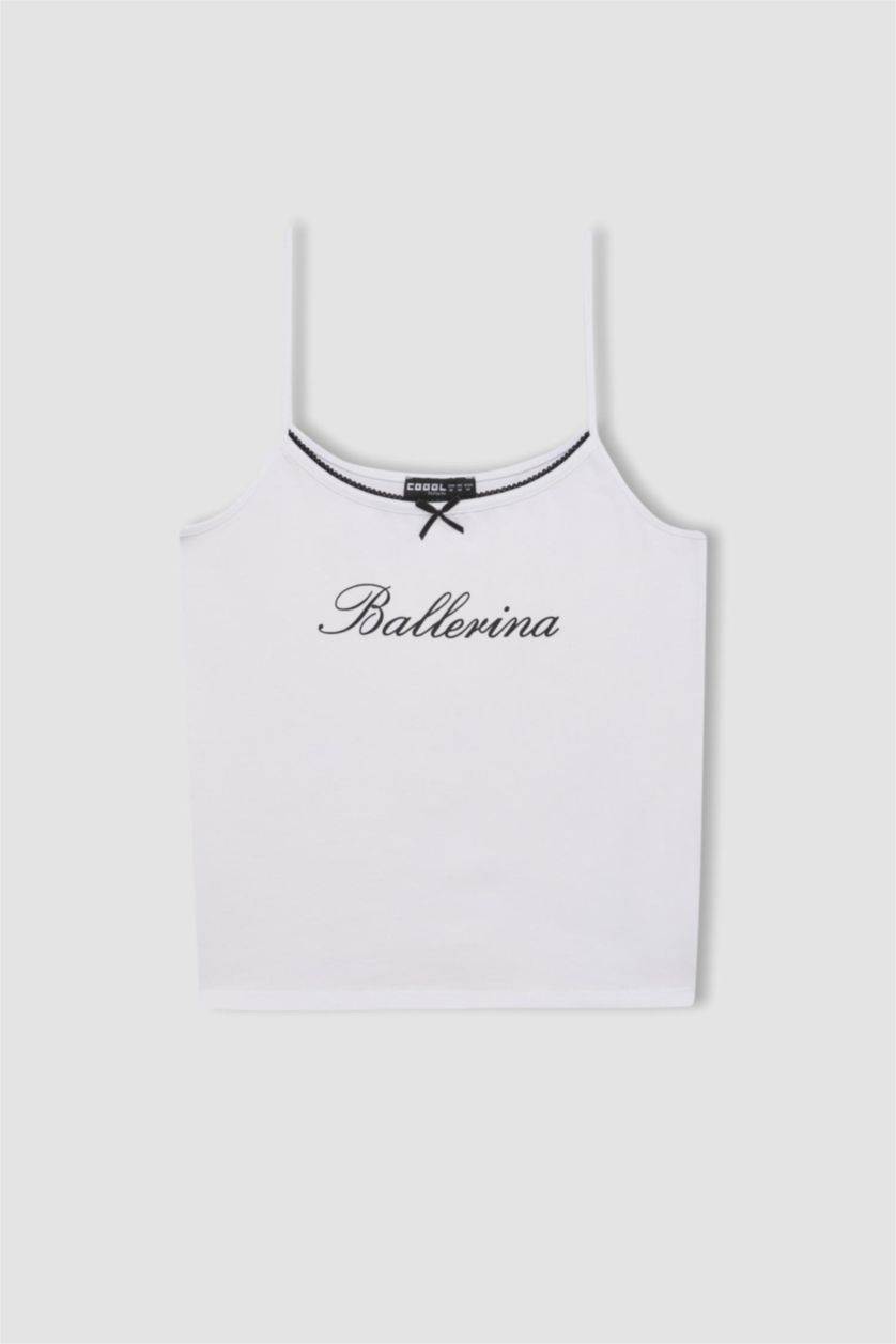 نساء أبيض فانيلة سليم فيت بياخة بالدانتيل