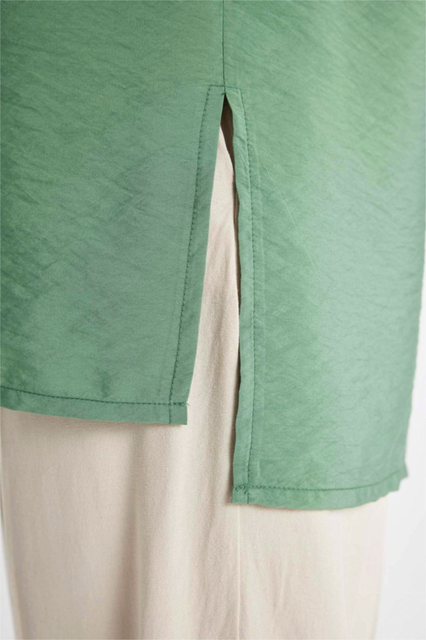 WOMAN Green Relax Fit Long Sleeve Tunic