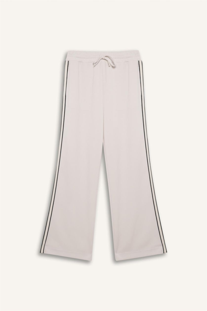 Kadın Ekru Wıde Leg Pantolon