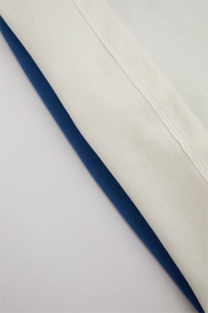 BABY BOY Ecru Baby Boy Printed Short Sleeve T-Shirt