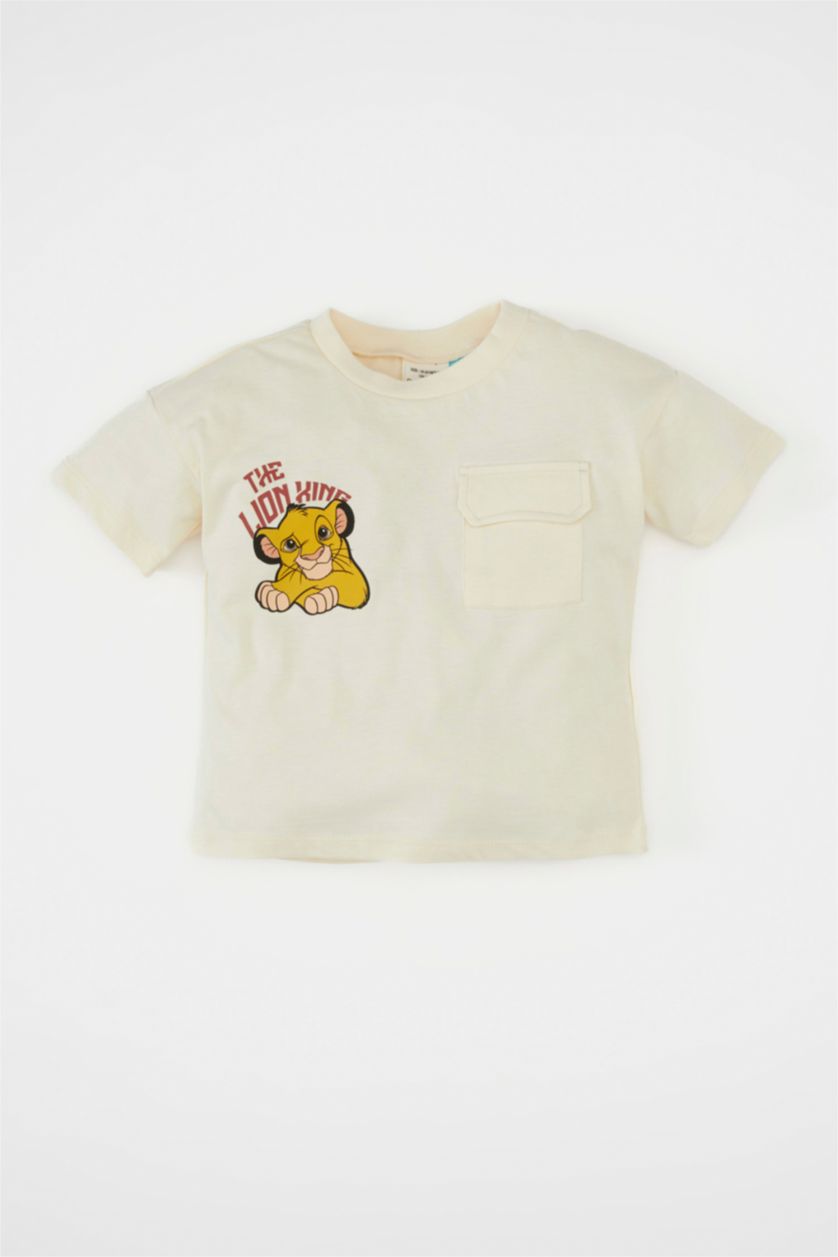 BABY BOY Light Stone Baby Boy Disney Lion King Crew Neck T-Shirt