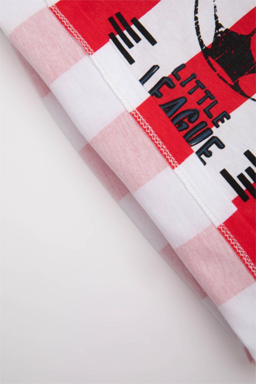 Baby Boy White Baby Boy Crew Neck Printed Short Sleeve T-Shirt