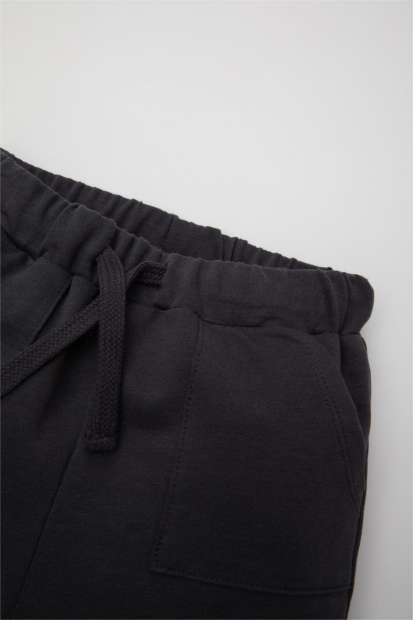 Baby Boy Anthracite Baby Boy Printed Shorts