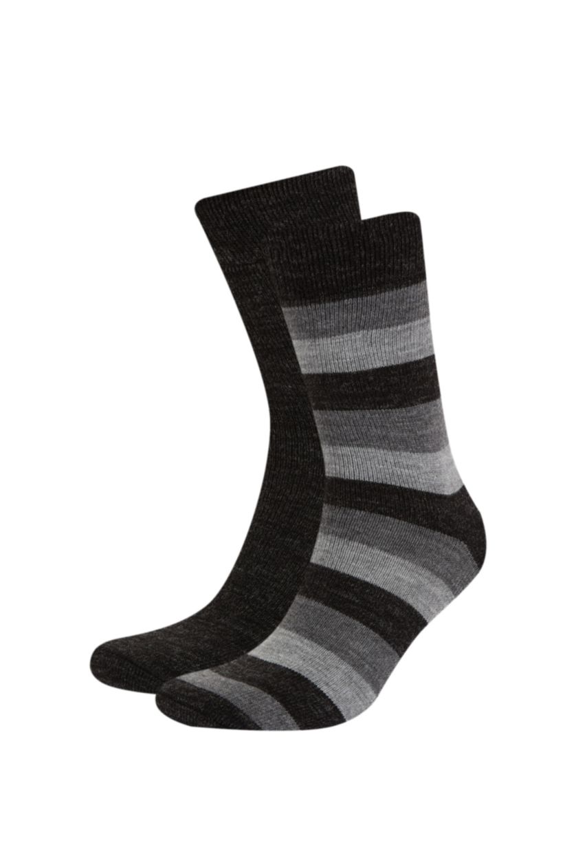 Man Karma Man Striped 2 piece Winter Socks