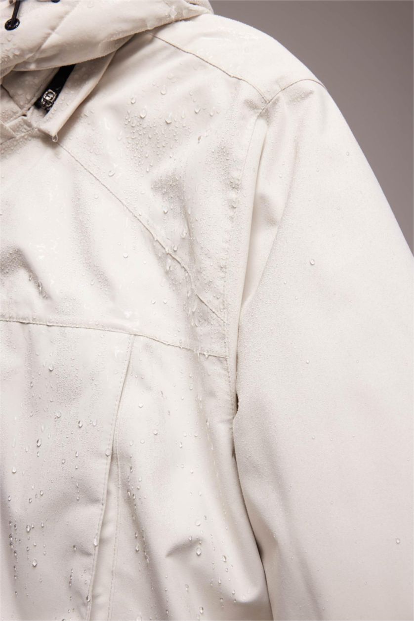 Man Sax DeFactoFit Hooded Zippered Waterproof Ski Jacket