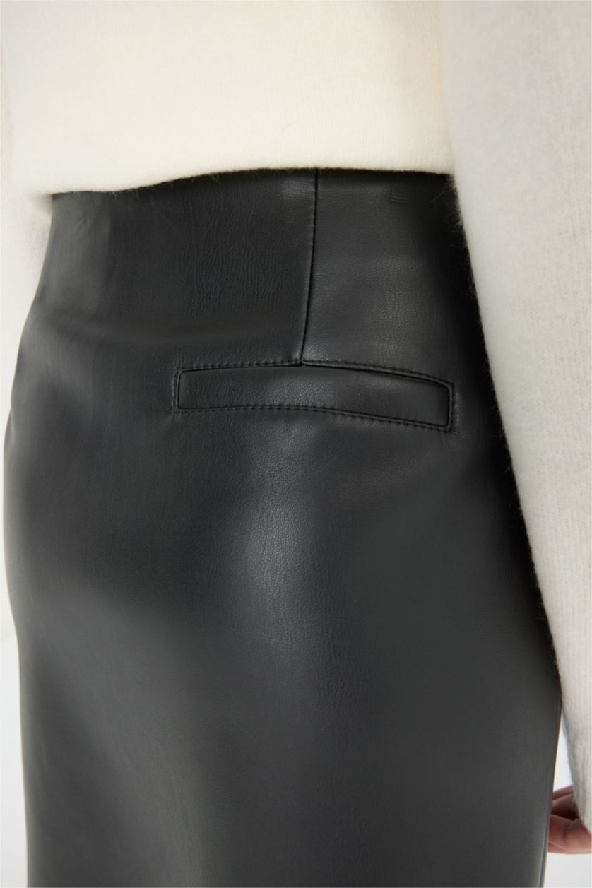 Әйелдерге қара a сызығы киса бой Трикотаж юбка