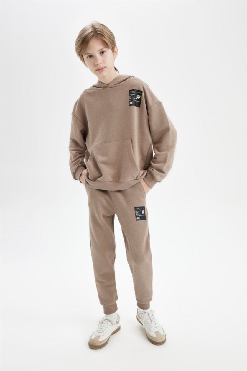 BOYS & TEENS Vison Boy Woven Labeled Elastic Waist Leg Jogger Sweatpants