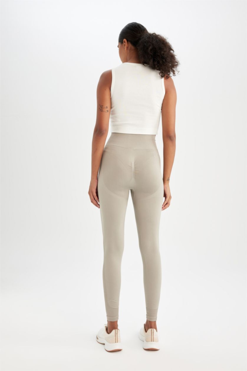 Әйелдерге Сұр беліңізді жабыңыз Леггинстер