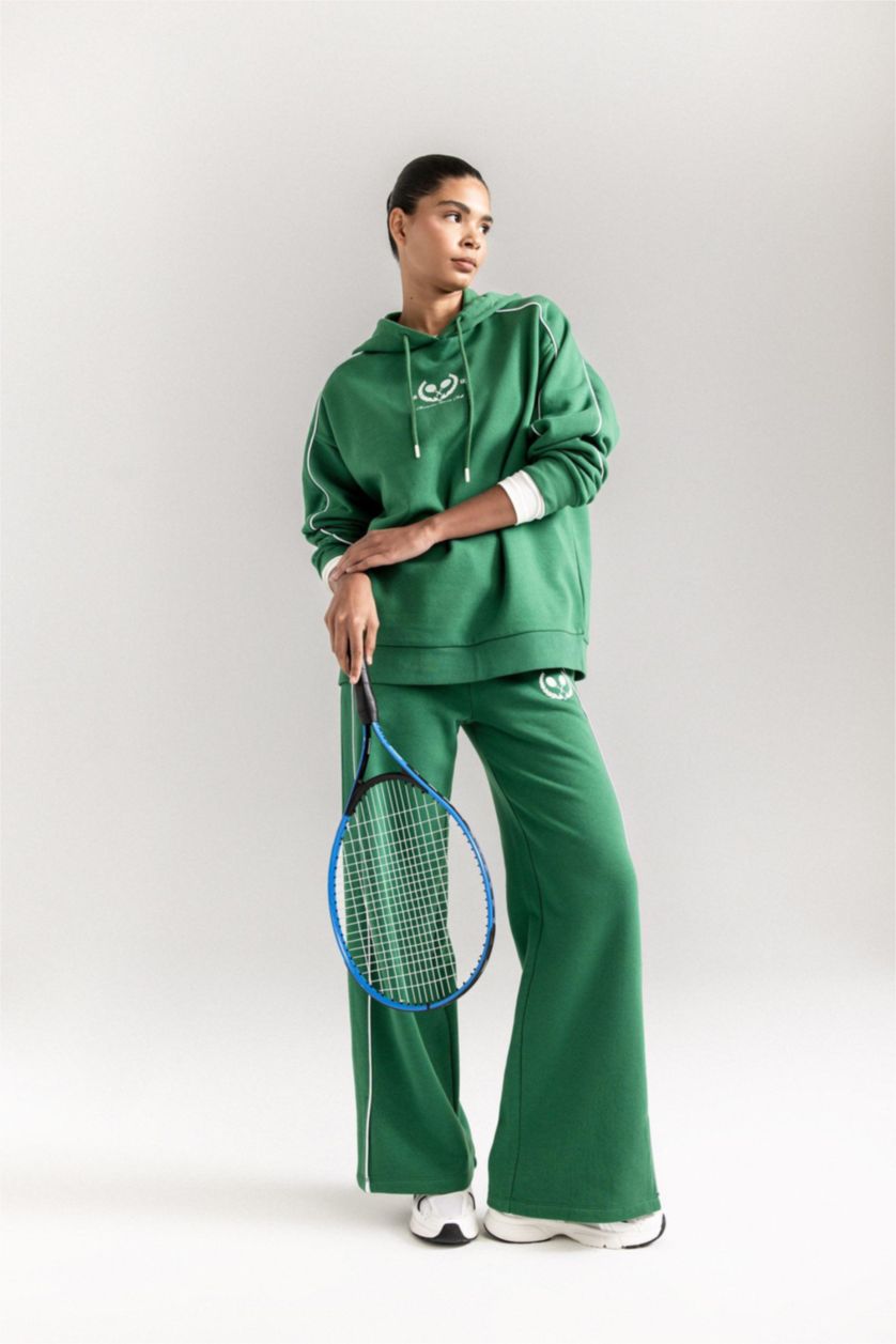 FEMME Vert Pantalon de sport large de DeFactoFit