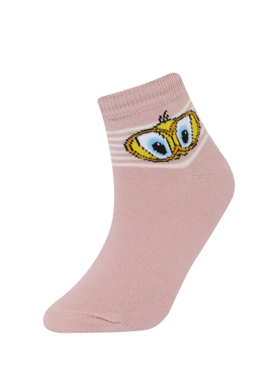 بنات Karma جوارب قصيرة قطن بناتي من لوني تونز - 3 قطع