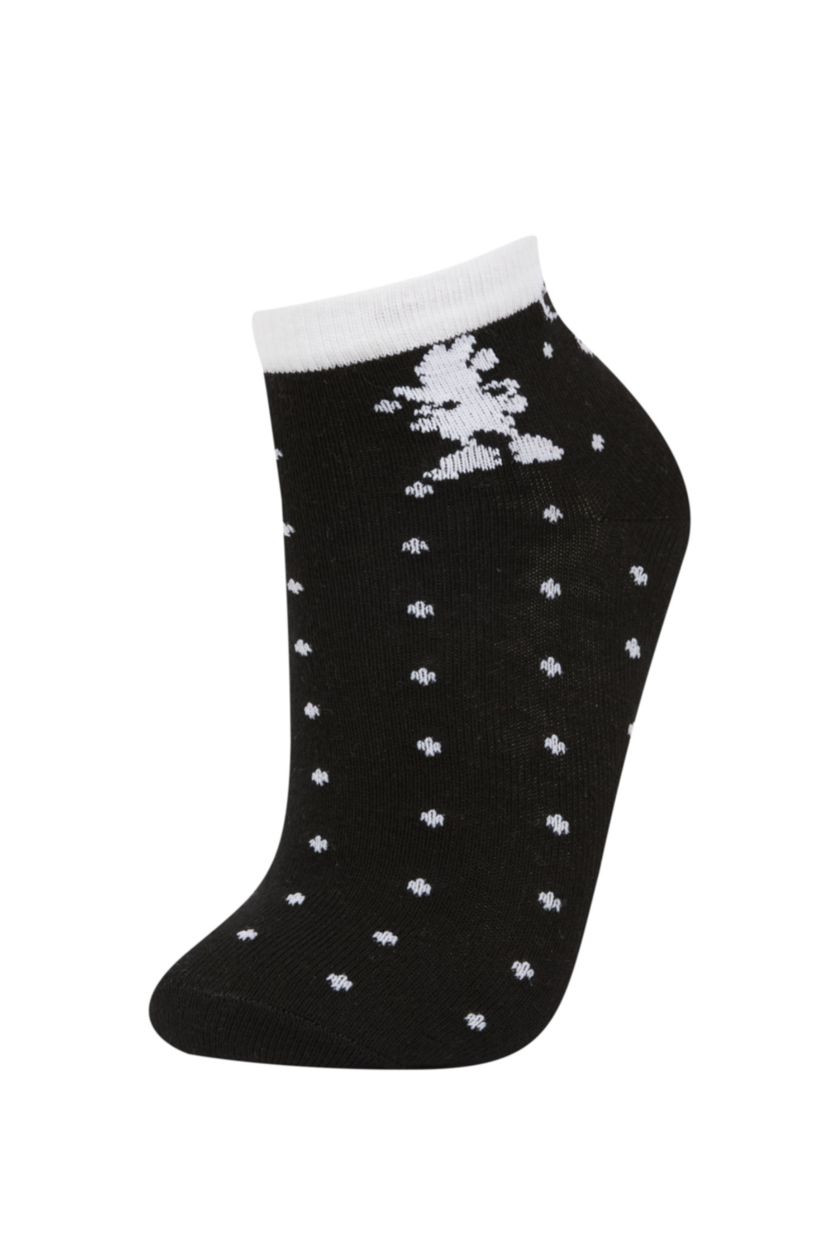 بنات Karma جوارب بناتي قصيرة قطن من ديزني ميكي وميني - 3 قطع