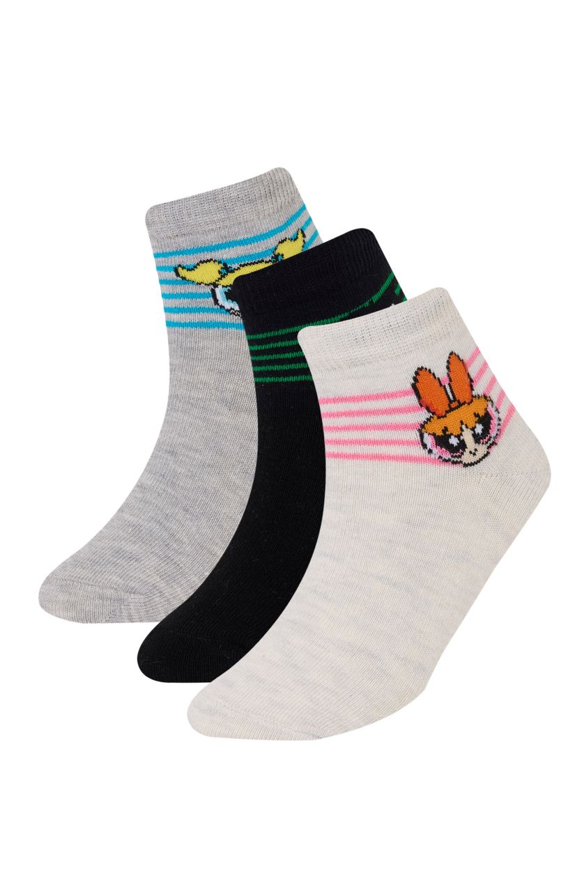 FILLES Karma Lot de 3 paires de chaussettes courtes en coton pour fille