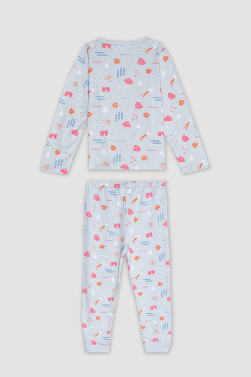 BABY GIRL Light Blue Baby Girl Cotton 2 Piece Pajama Set