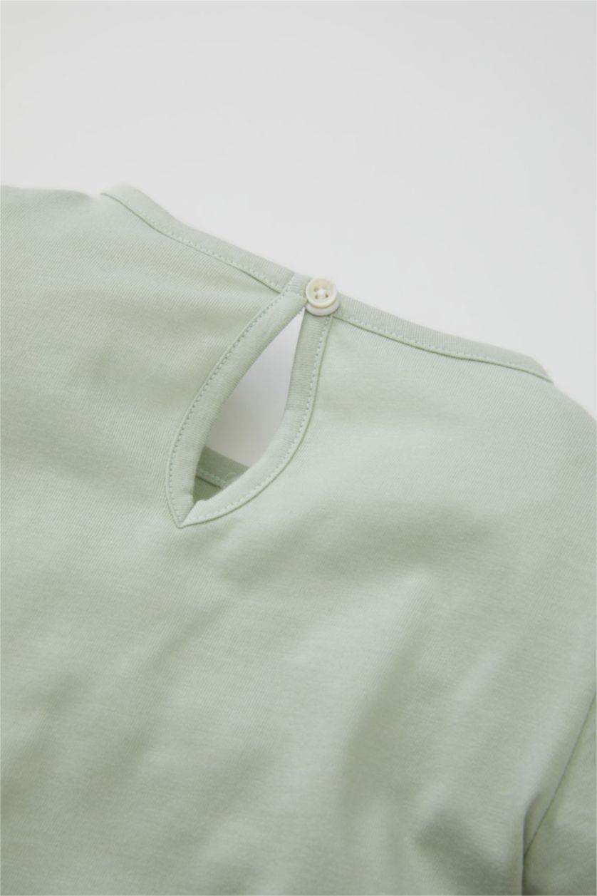 BABY GIRL Ecru Baby Girl Rainbow Printed 2 Piece Pajama Set