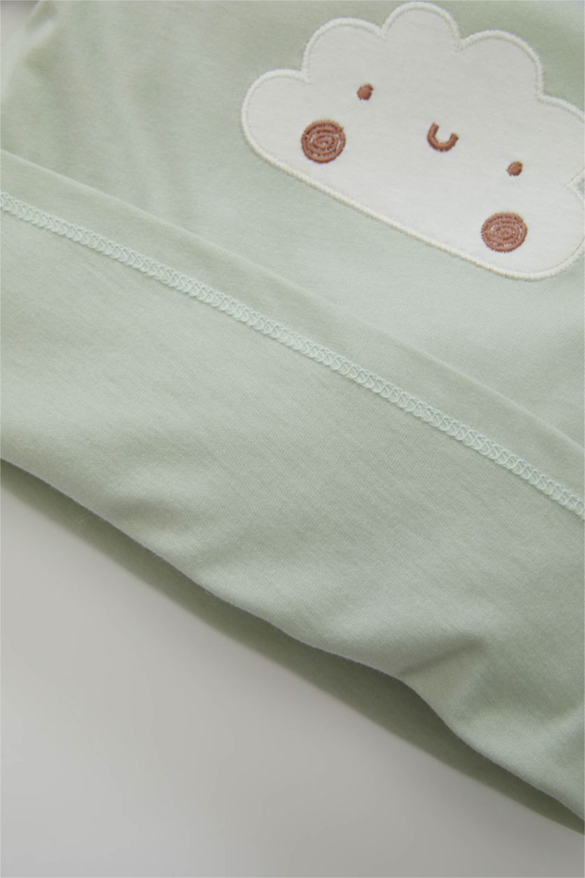 BABY GIRL Ecru Baby Girl Rainbow Printed 2 Piece Pajama Set