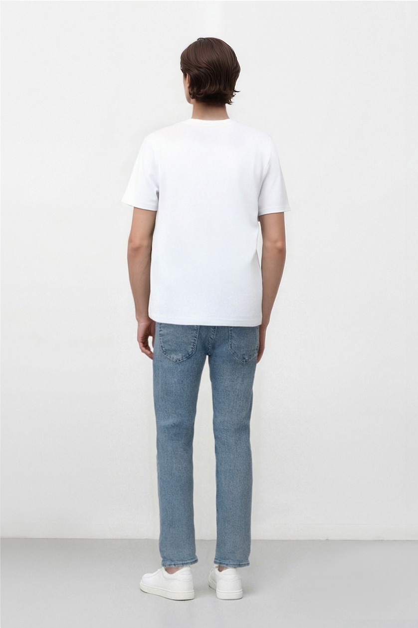MAN Ice Blue Carlo Skinny Fit Trousers
