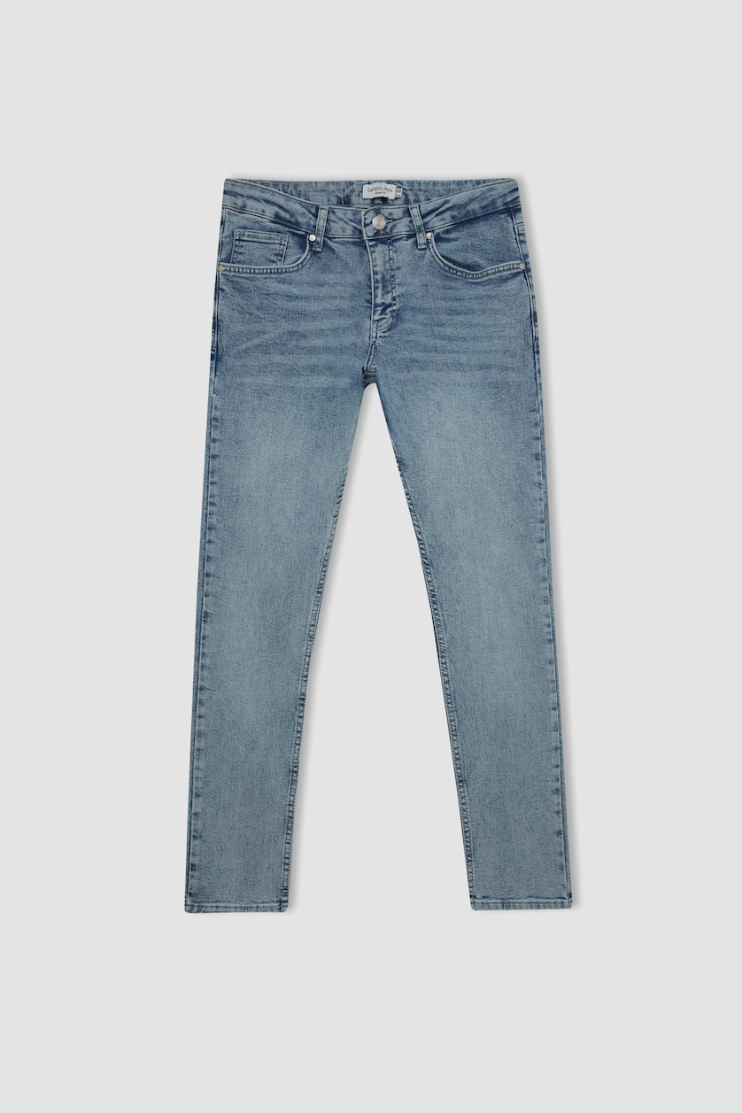 MAN Ice Blue Carlo Skinny Fit Trousers