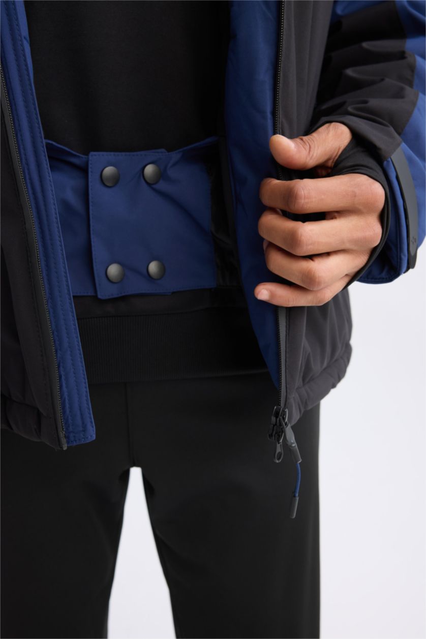 Men Indigo Water Repellent Zipper