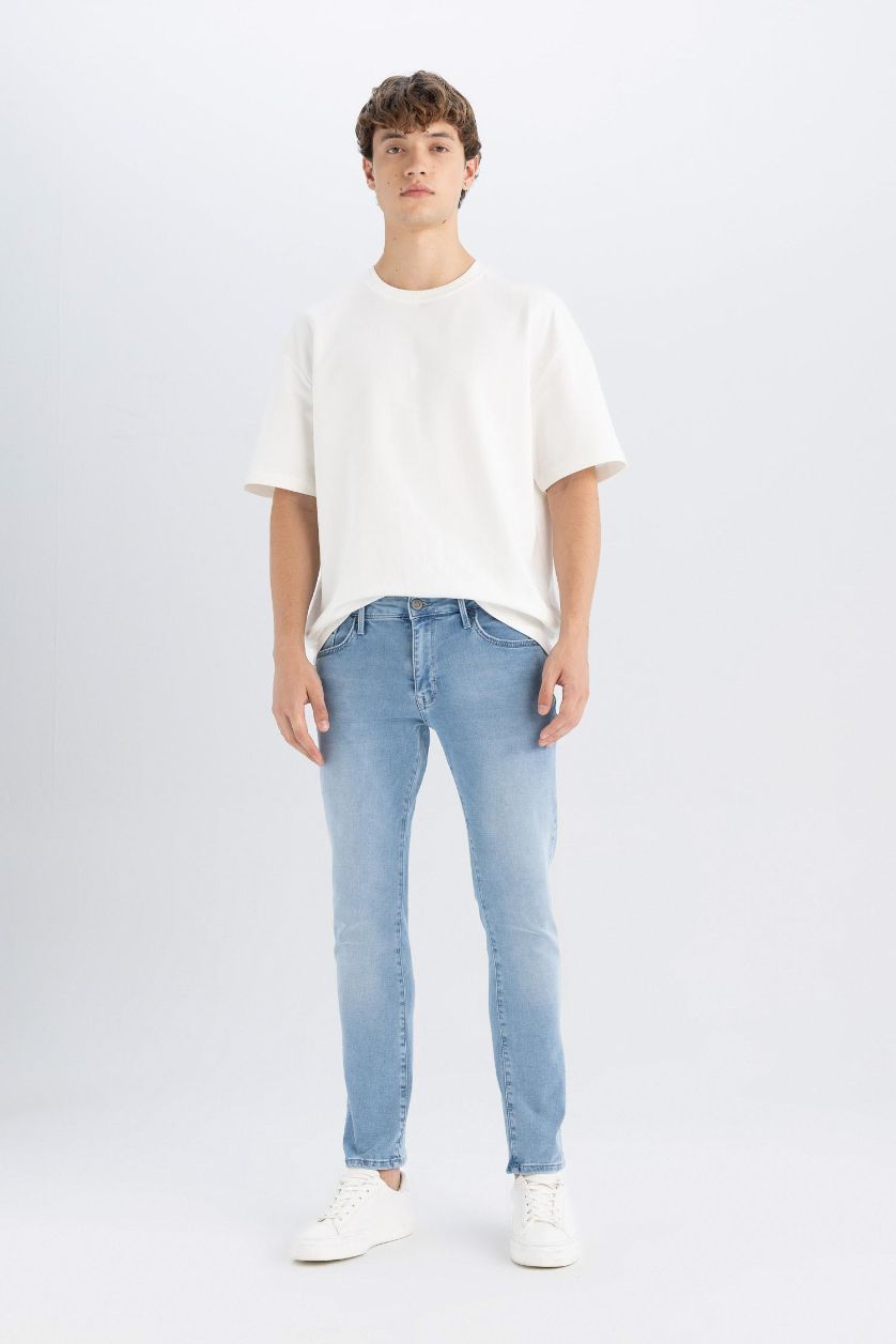 رجال أزرق فاتح بنطلون جينز بيدرو سليم فيت