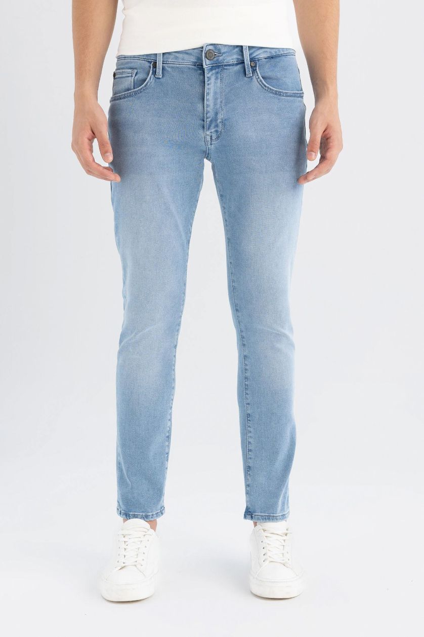 رجال أزرق فاتح بنطلون جينز بيدرو سليم فيت