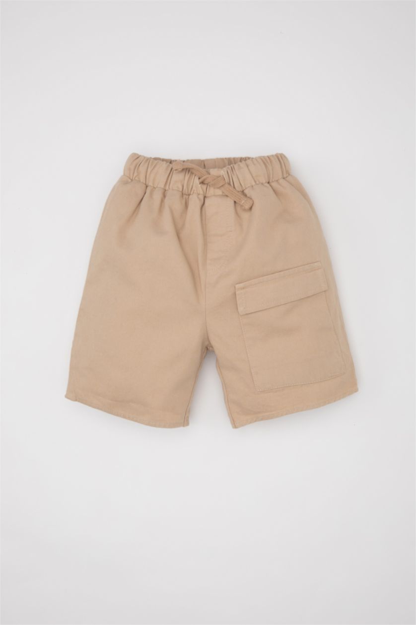BÉBÉ GARÇON Beige Short en Gabardine pour Bébé Garçon