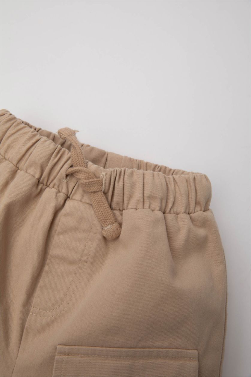BÉBÉ GARÇON Beige Short en Gabardine pour Bébé Garçon
