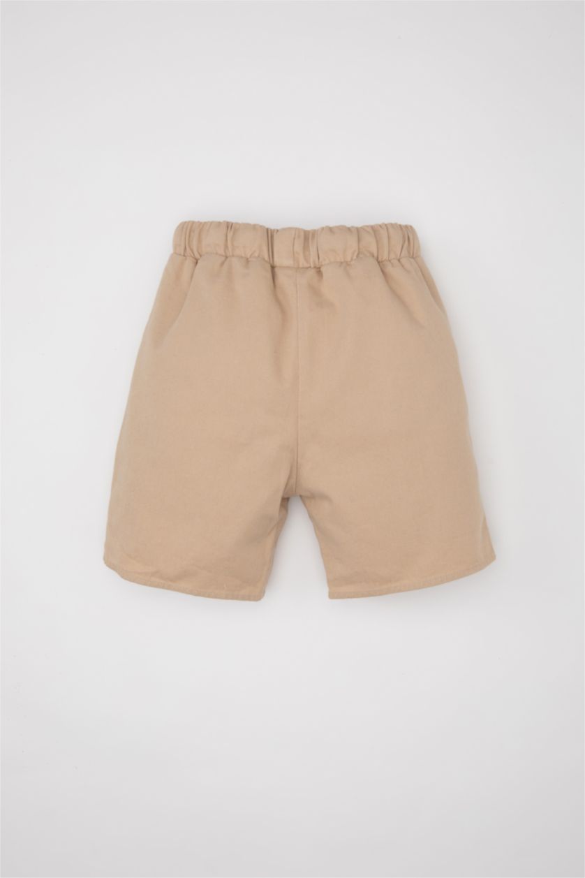 BÉBÉ GARÇON Beige Short en Gabardine pour Bébé Garçon
