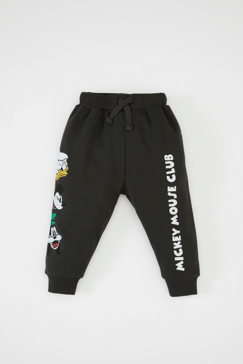 BABY BOY Anthracite Baby Boy Disney Mickey & Minnie Sweatpants