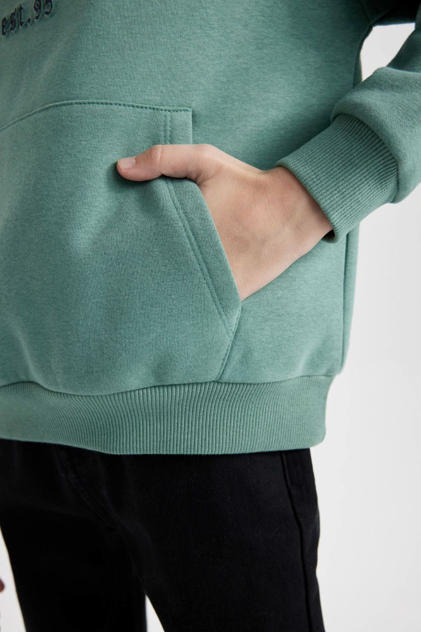 GARÇONS Vert Sweat à Capuche Oversize pour Garçon