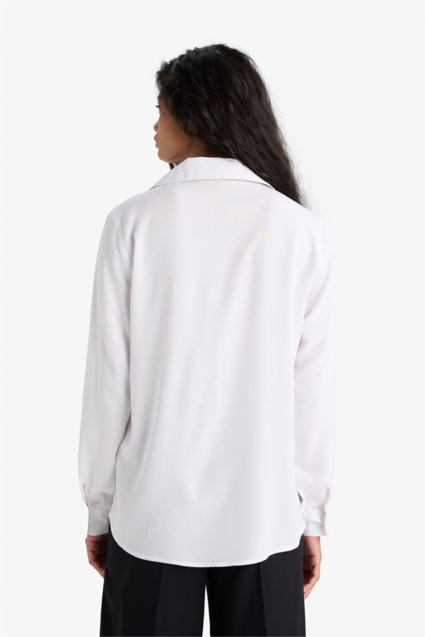 WOMAN White Regular Fit Long Sleeve Shirt