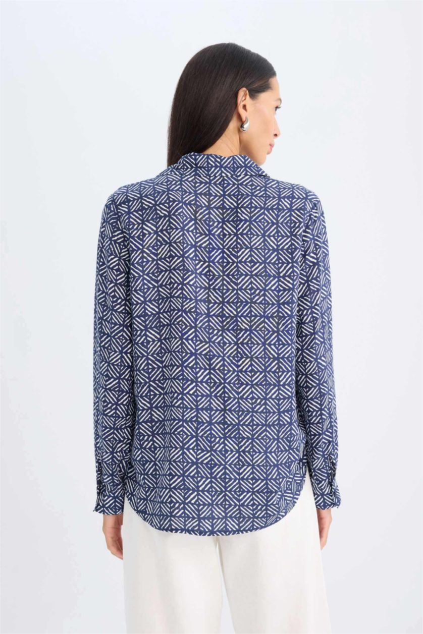 WOMAN Black Regular Fit Long Sleeve Shirt