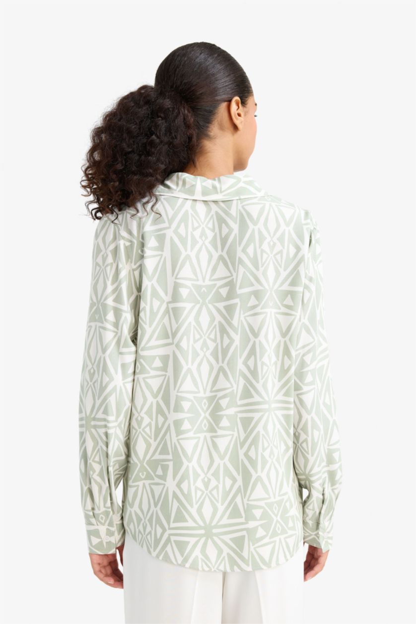 WOMAN Mint Regular Fit Long Sleeve Shirt