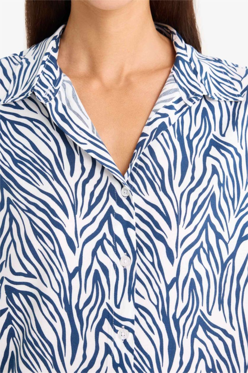 WOMAN NAVY Regular Fit Long Sleeve Shirt