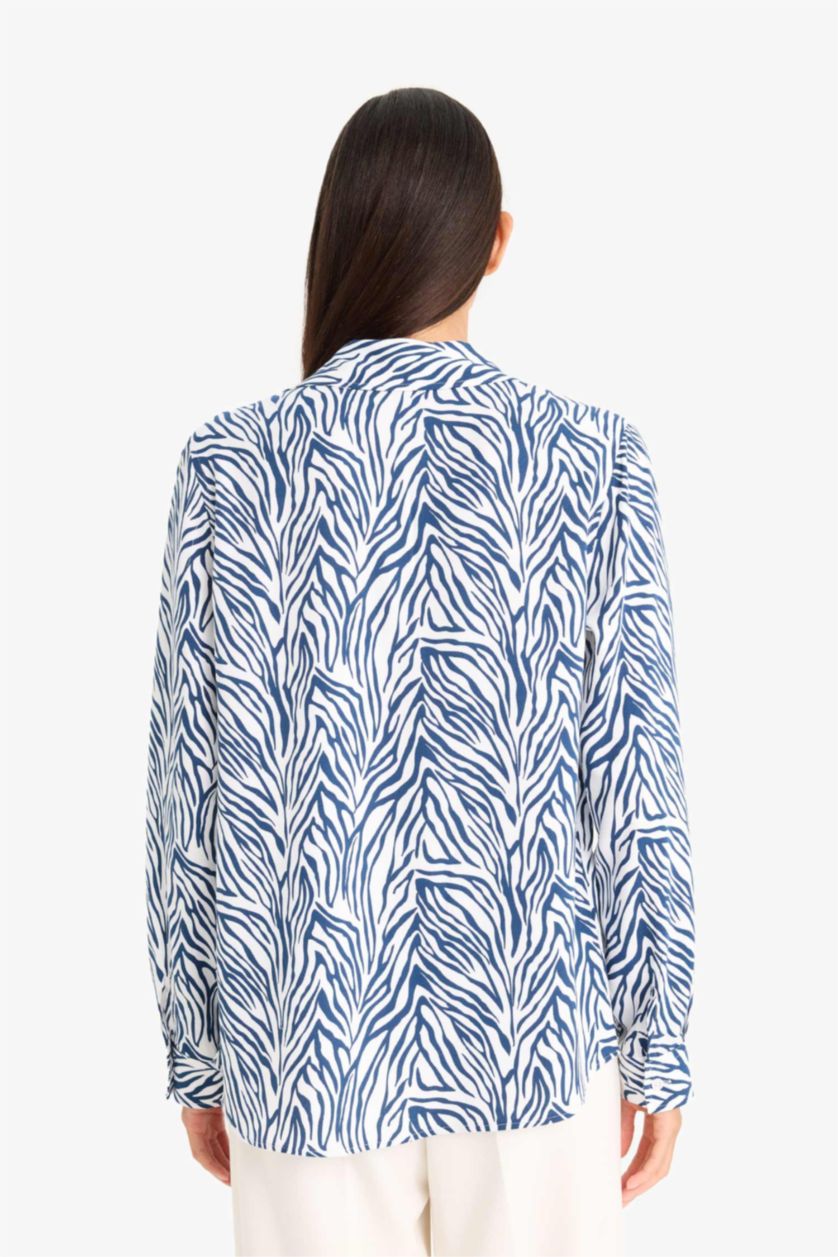 WOMAN NAVY Regular Fit Long Sleeve Shirt
